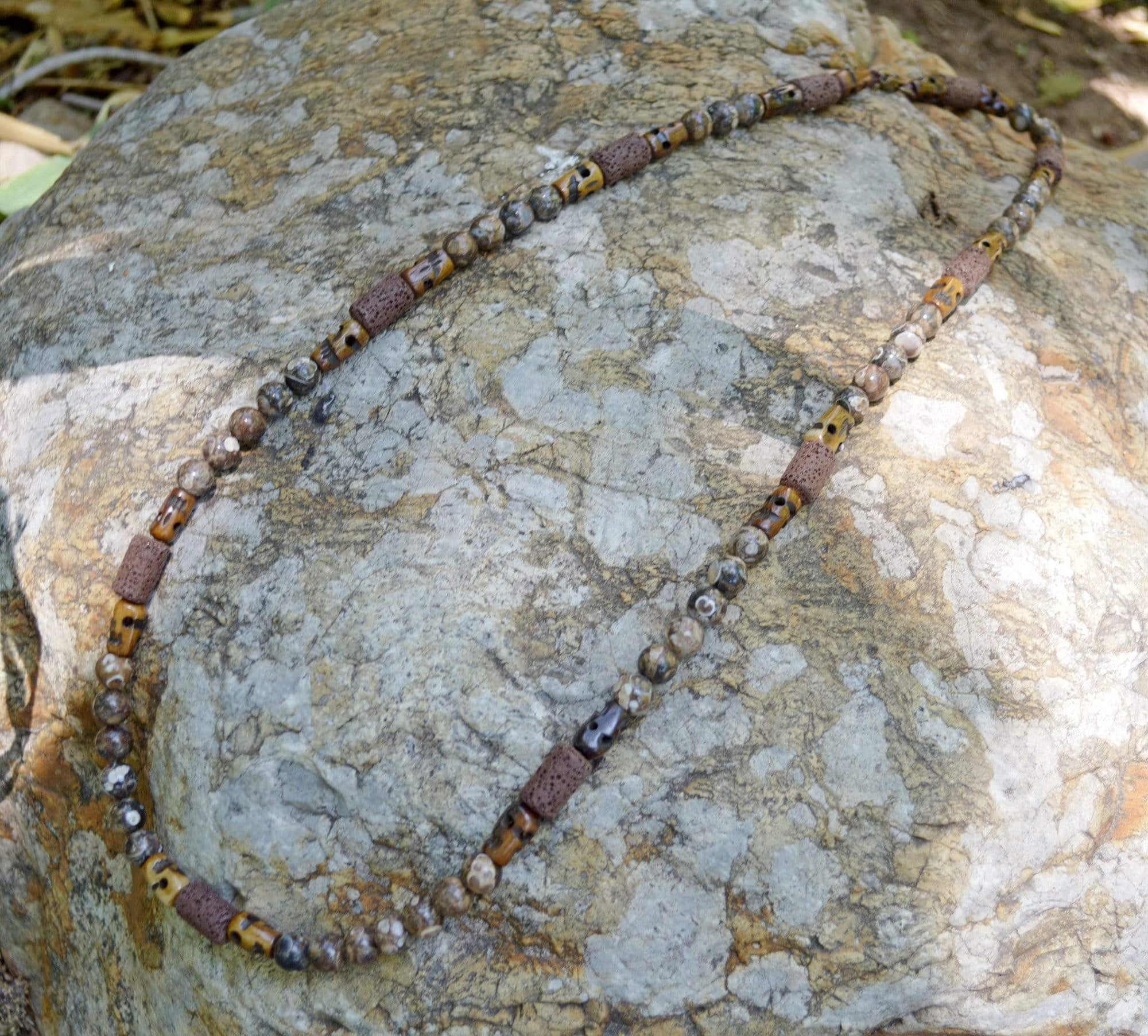 Necklaces Healing Necklace - Grounding - Turritella Agate