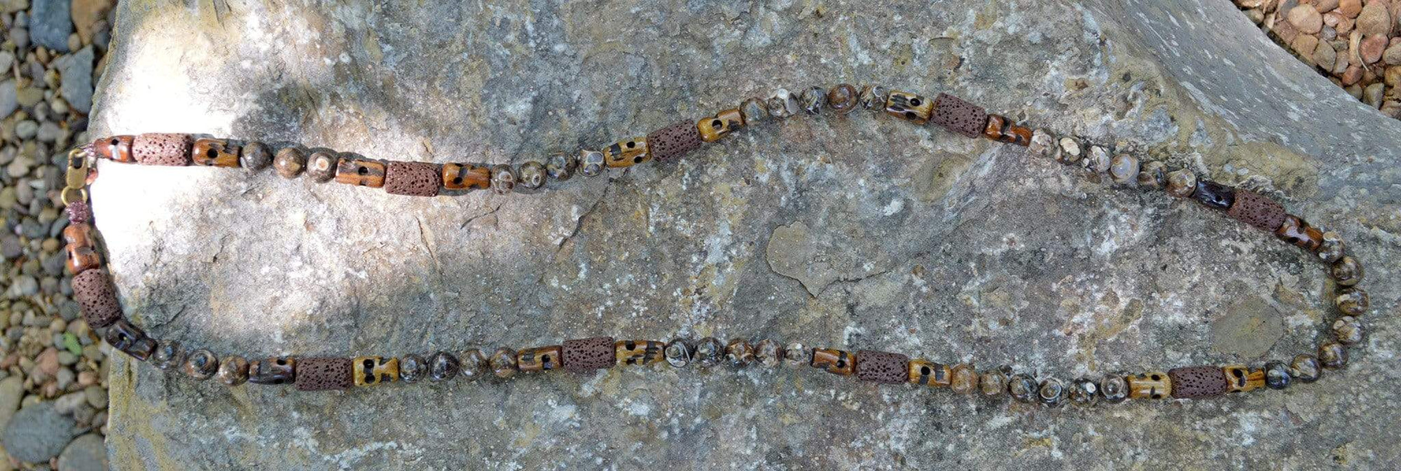 Necklaces Healing Necklace - Grounding - Turritella Agate