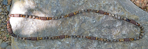 Healing Necklace - Grounding - Turritella Agate