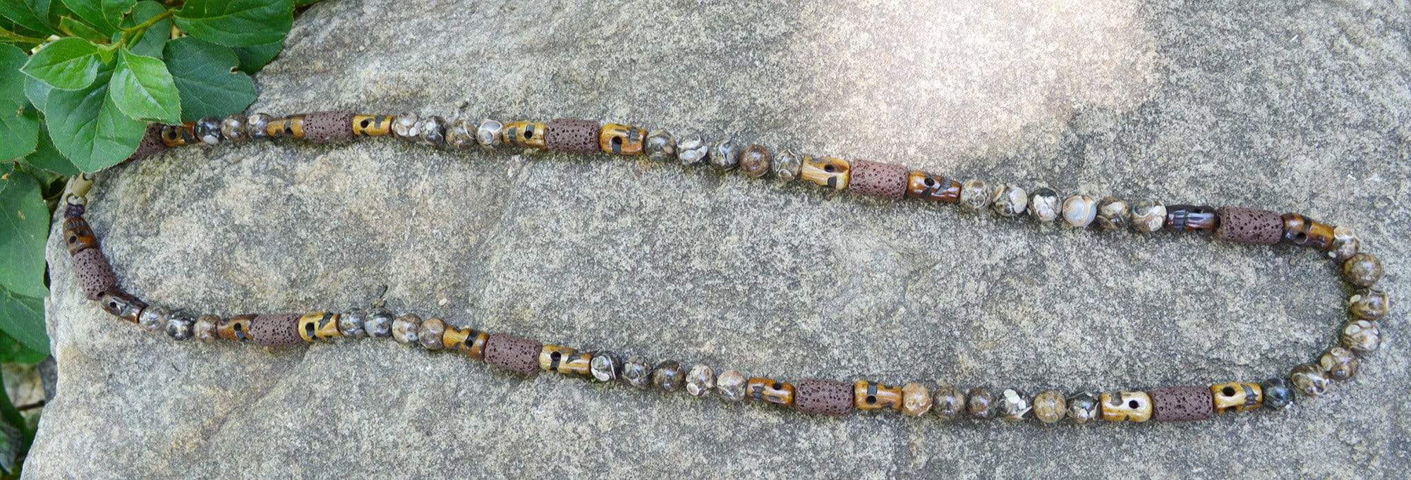 Necklaces Healing Necklace - Grounding - Turritella Agate