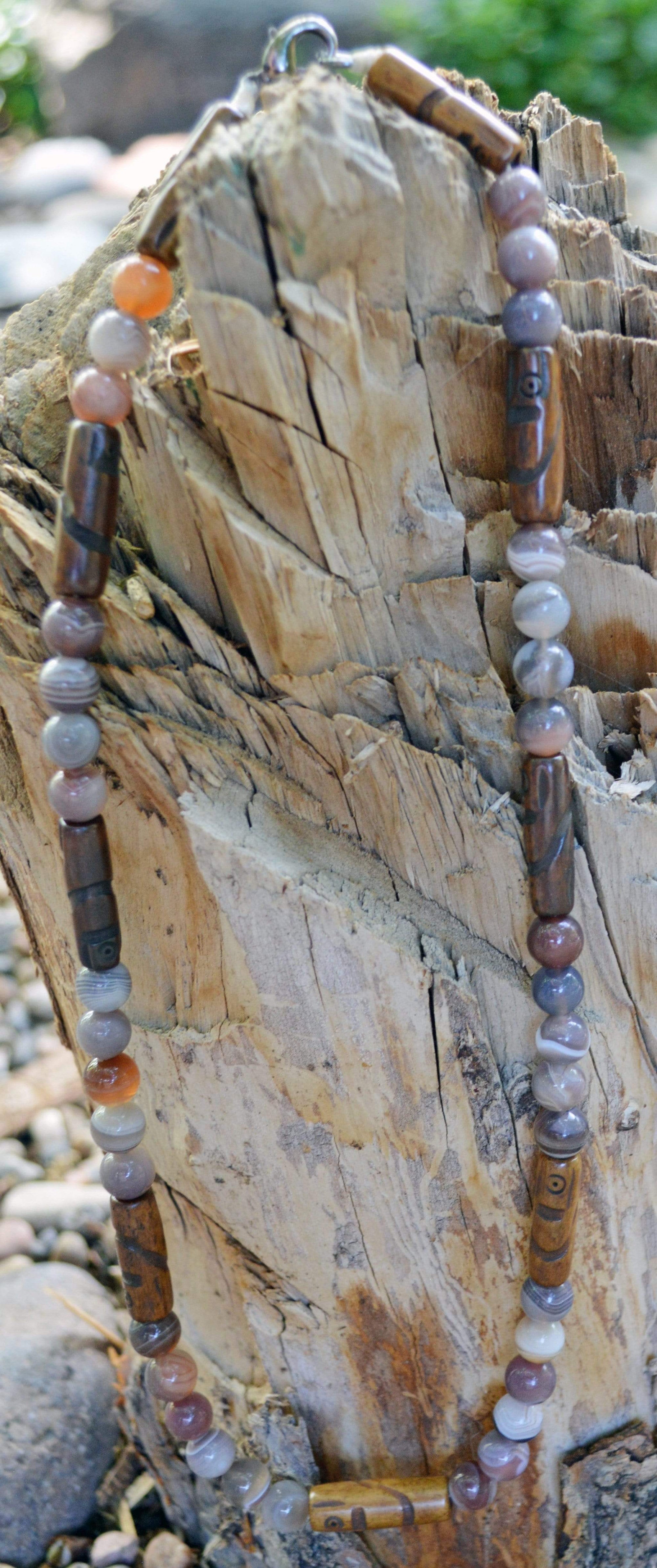 Necklaces Healing Necklace - Harmony - Botswana Agate