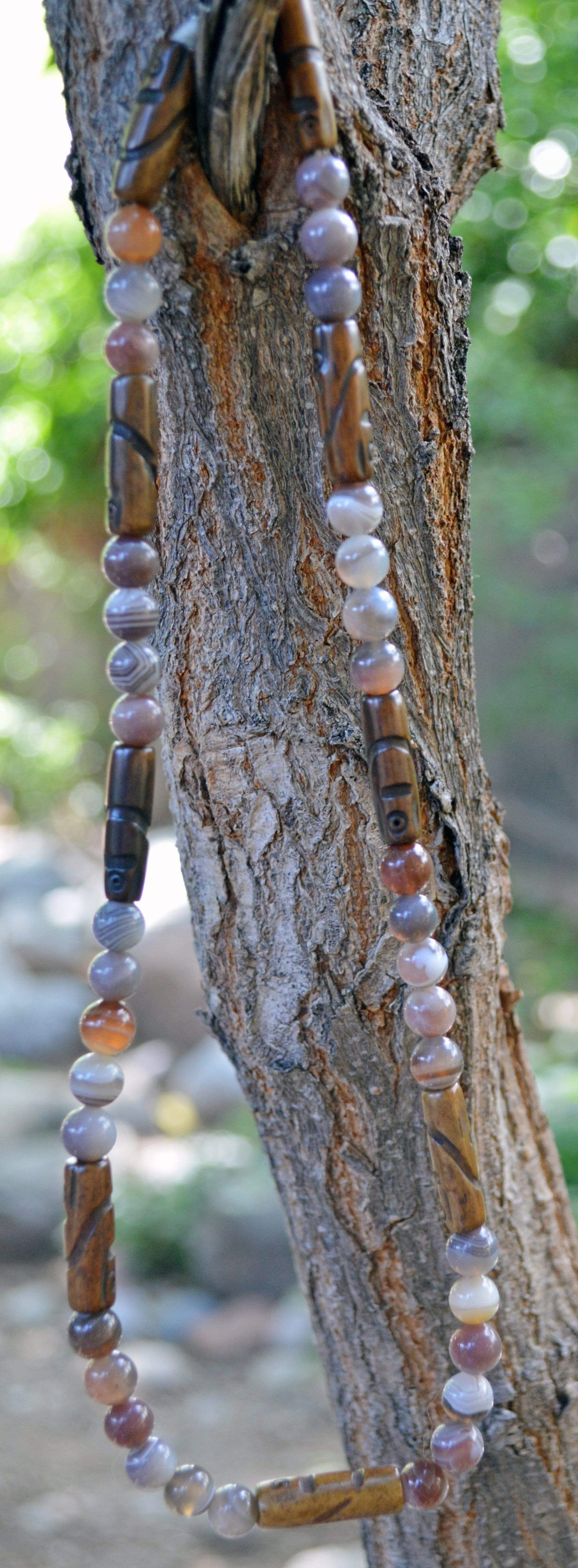 Necklaces Healing Necklace - Harmony - Botswana Agate