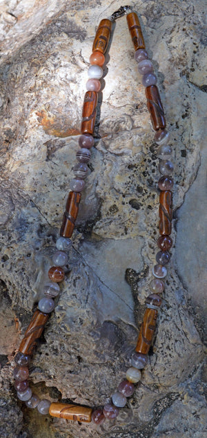 Necklaces Healing Necklace - Harmony - Botswana Agate
