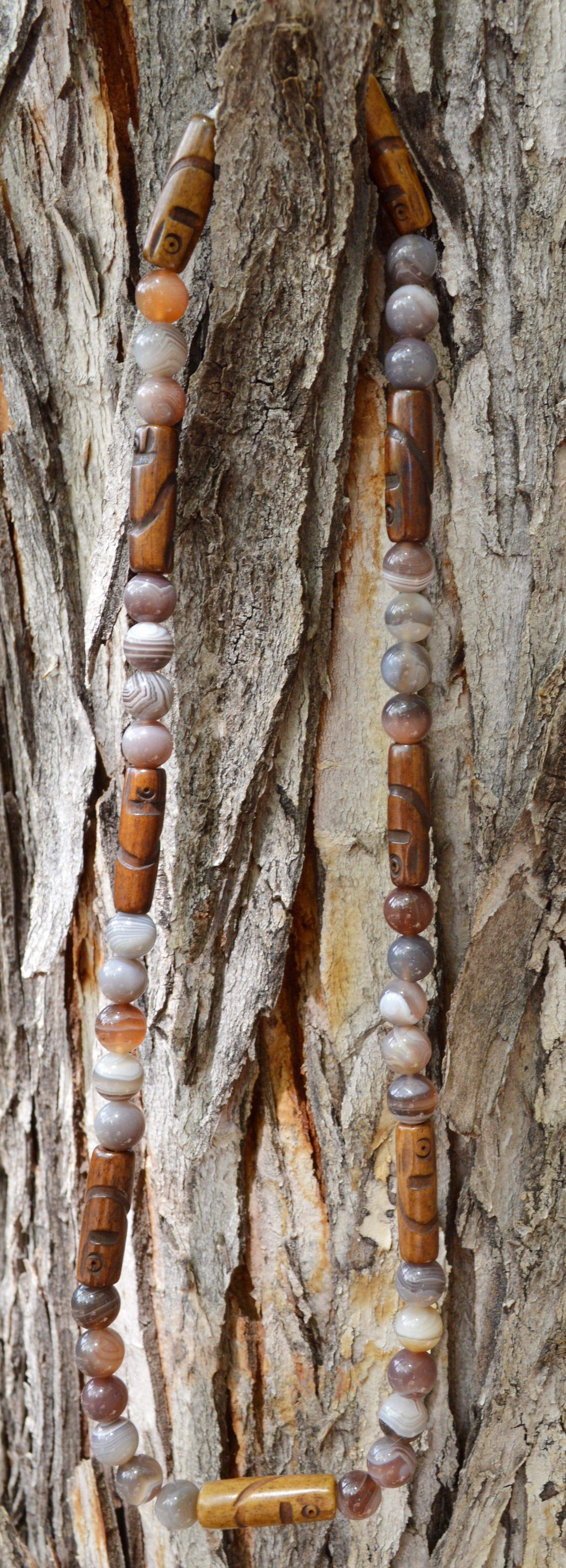 Necklaces Healing Necklace - Harmony - Botswana Agate