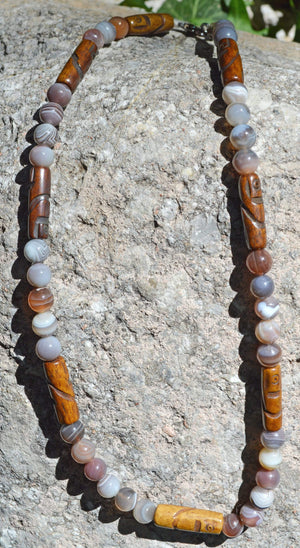 Necklaces Healing Necklace - Harmony - Botswana Agate