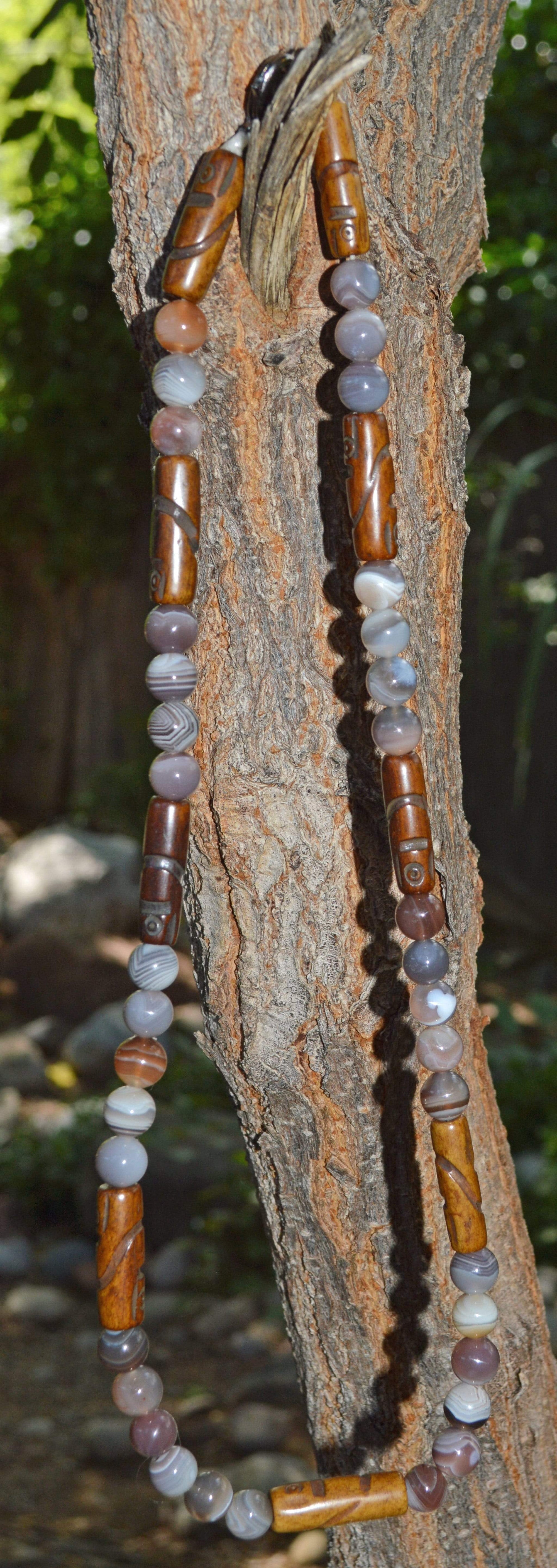 Necklaces Healing Necklace - Harmony - Botswana Agate