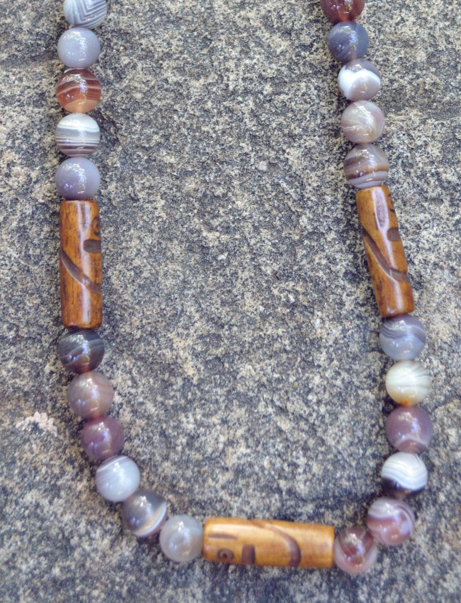 Necklaces Healing Necklace - Harmony - Botswana Agate