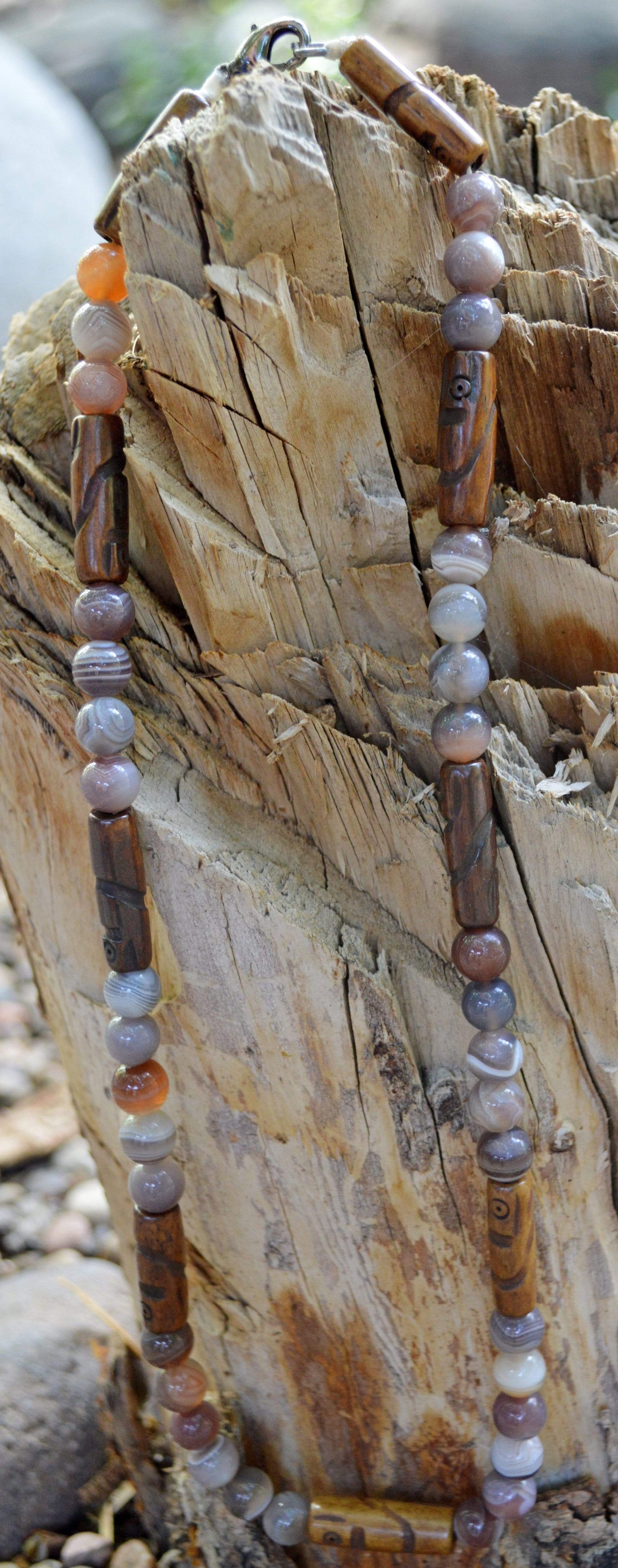 Necklaces Healing Necklace - Harmony - Botswana Agate