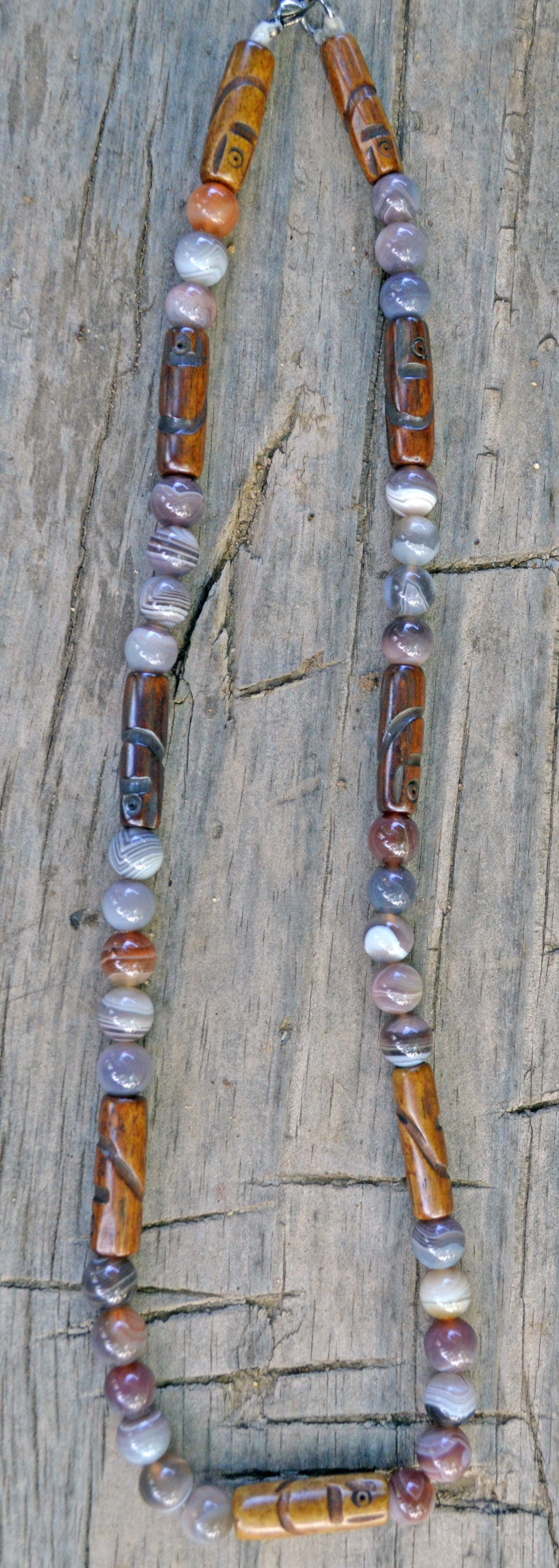 Necklaces Healing Necklace - Harmony - Botswana Agate