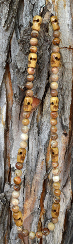 Healing Necklace - Petrified Wood and Buffalo Bone