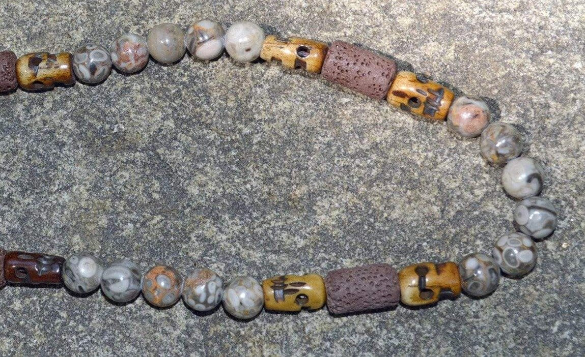 Necklaces Healing Necklace - Strength - Crinoid Fossil