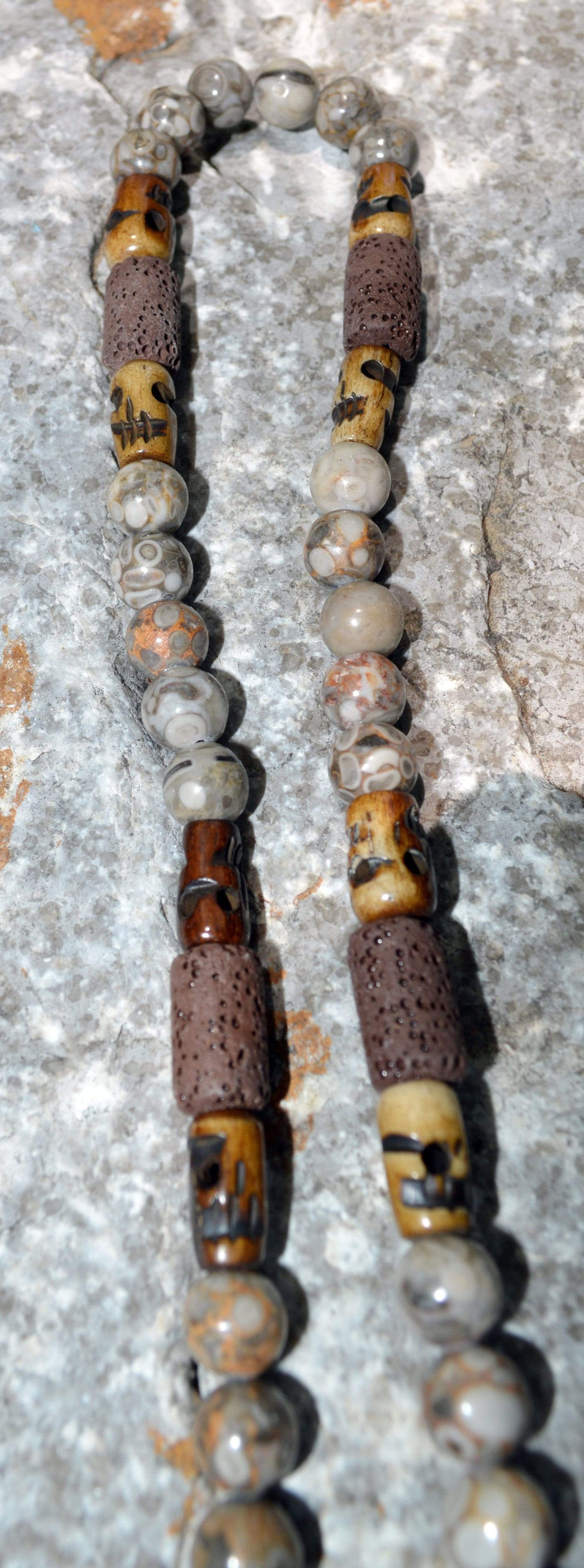 Necklaces Healing Necklace - Strength - Crinoid Fossil