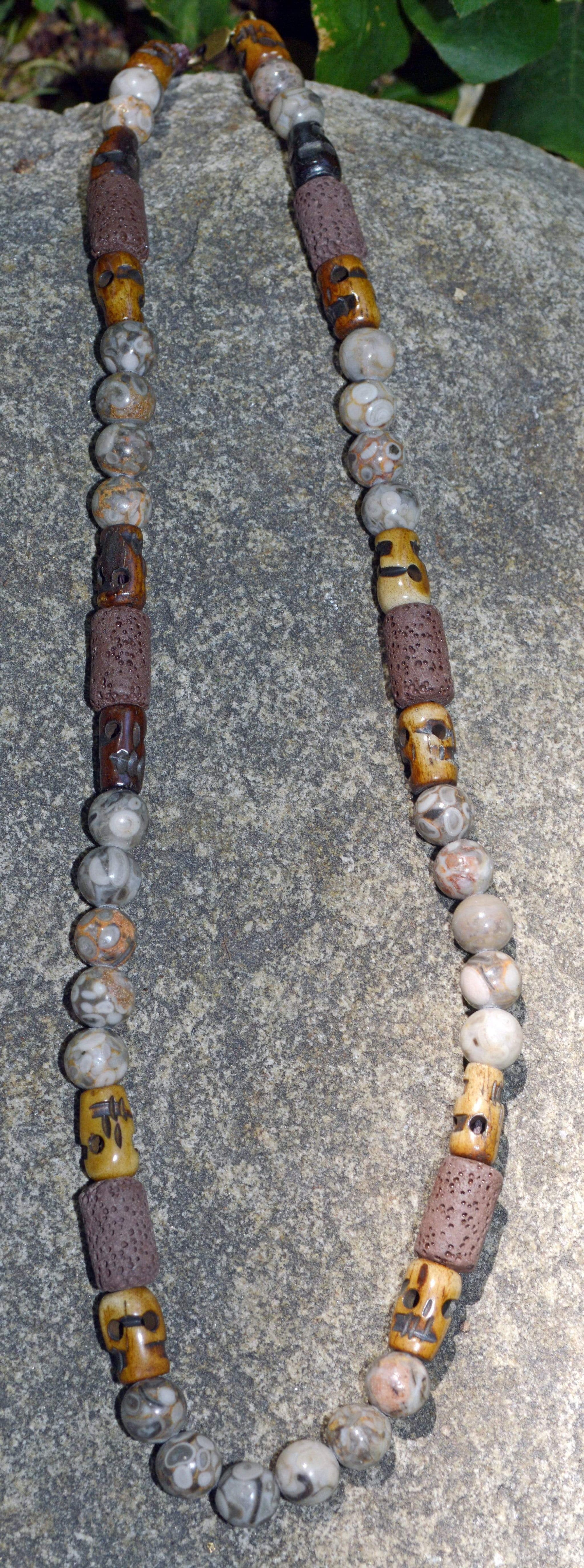 Necklaces Healing Necklace - Strength - Crinoid Fossil