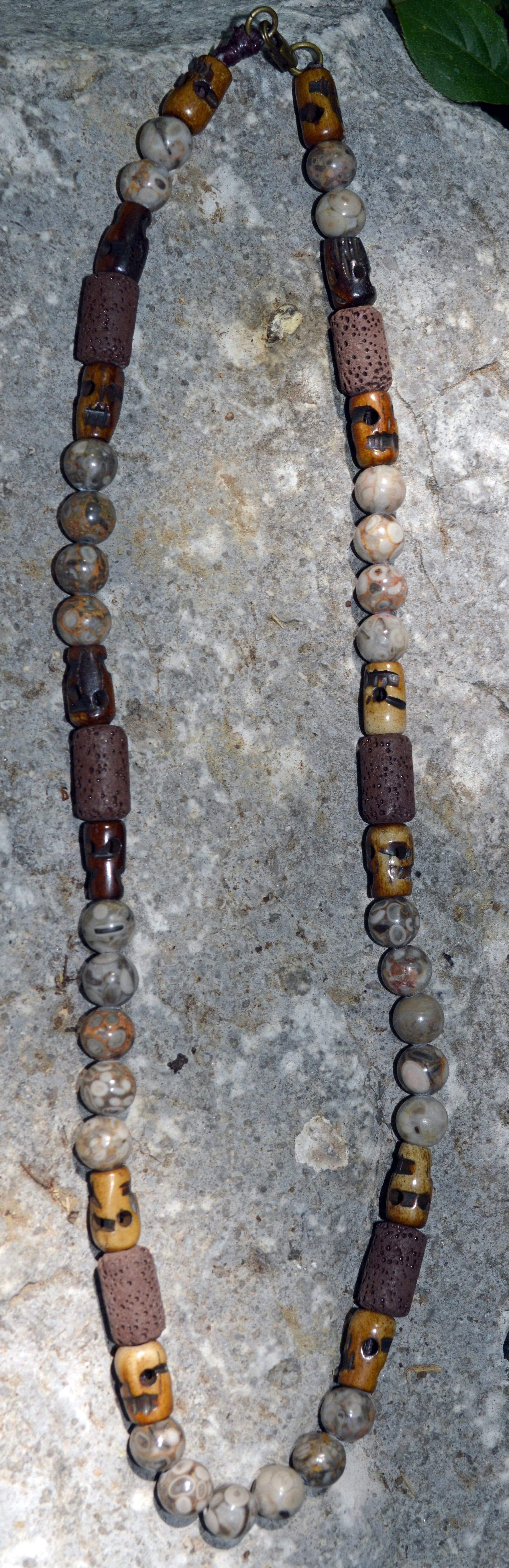 Necklaces Healing Necklace - Strength - Crinoid Fossil