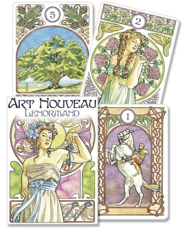 Oracle Cards Art Nouveau Lenormand Oracle by Lunaea Weatherstone & Antonella Castelli