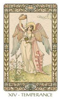 Oracle Cards Harmonious Tarot Mini by Walter Crane, Ernest Fitzpatrick, Lo Scarabeo