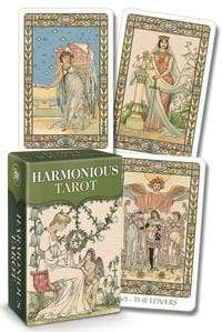 Oracle Cards Harmonious Tarot Mini by Walter Crane, Ernest Fitzpatrick, Lo Scarabeo