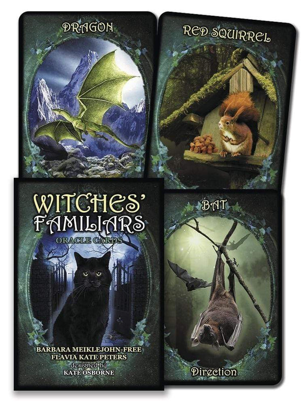 Oracle Cards Witches' Familiars Oracle Cards by Barbara Meiklejohn-Free, Flavia Kate Peters, Kate Osborne