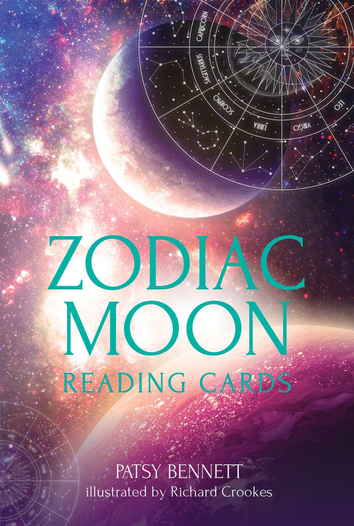 Zodiac Moon Reading Cards by Patsy Bennett, Illustrator Richard Crookes