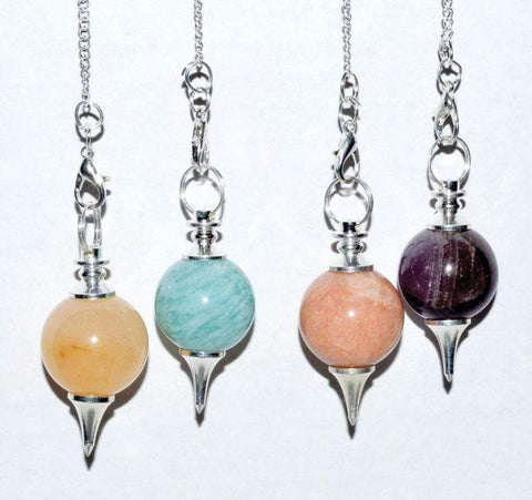 Various Gemstone Pendulum | 7 Chakra Ball