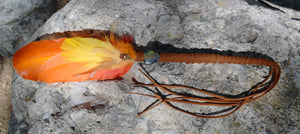 Prayer Feather Revealing Transformation II | Ceremonial Prayer Feather Wand with Jasper Arrowhead