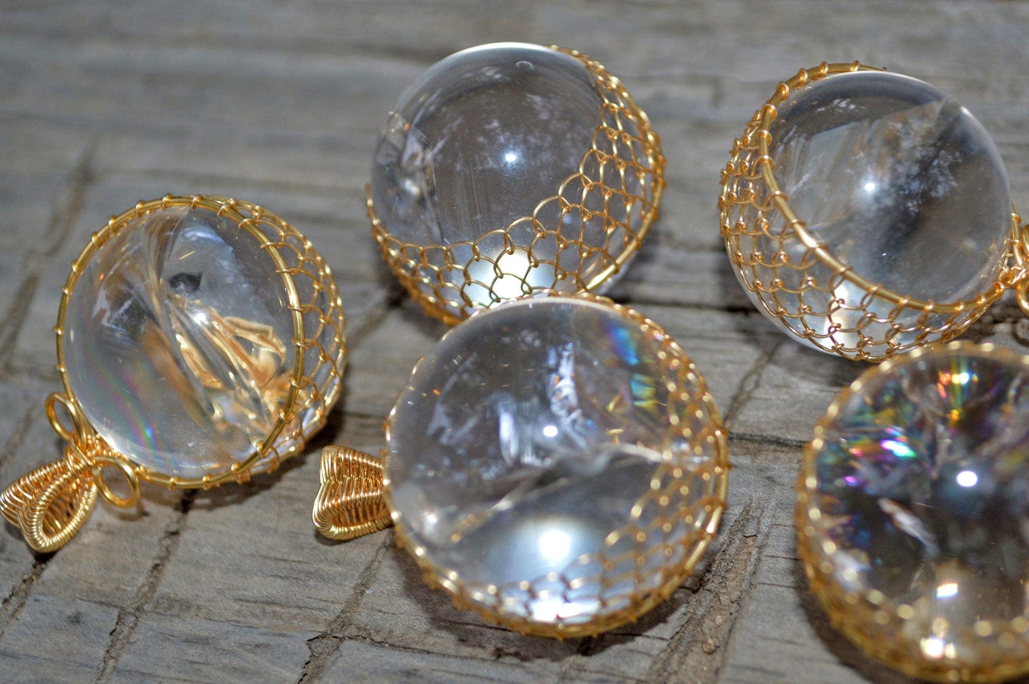 Rainbow Quartz - Sphere - Necklace Pendants