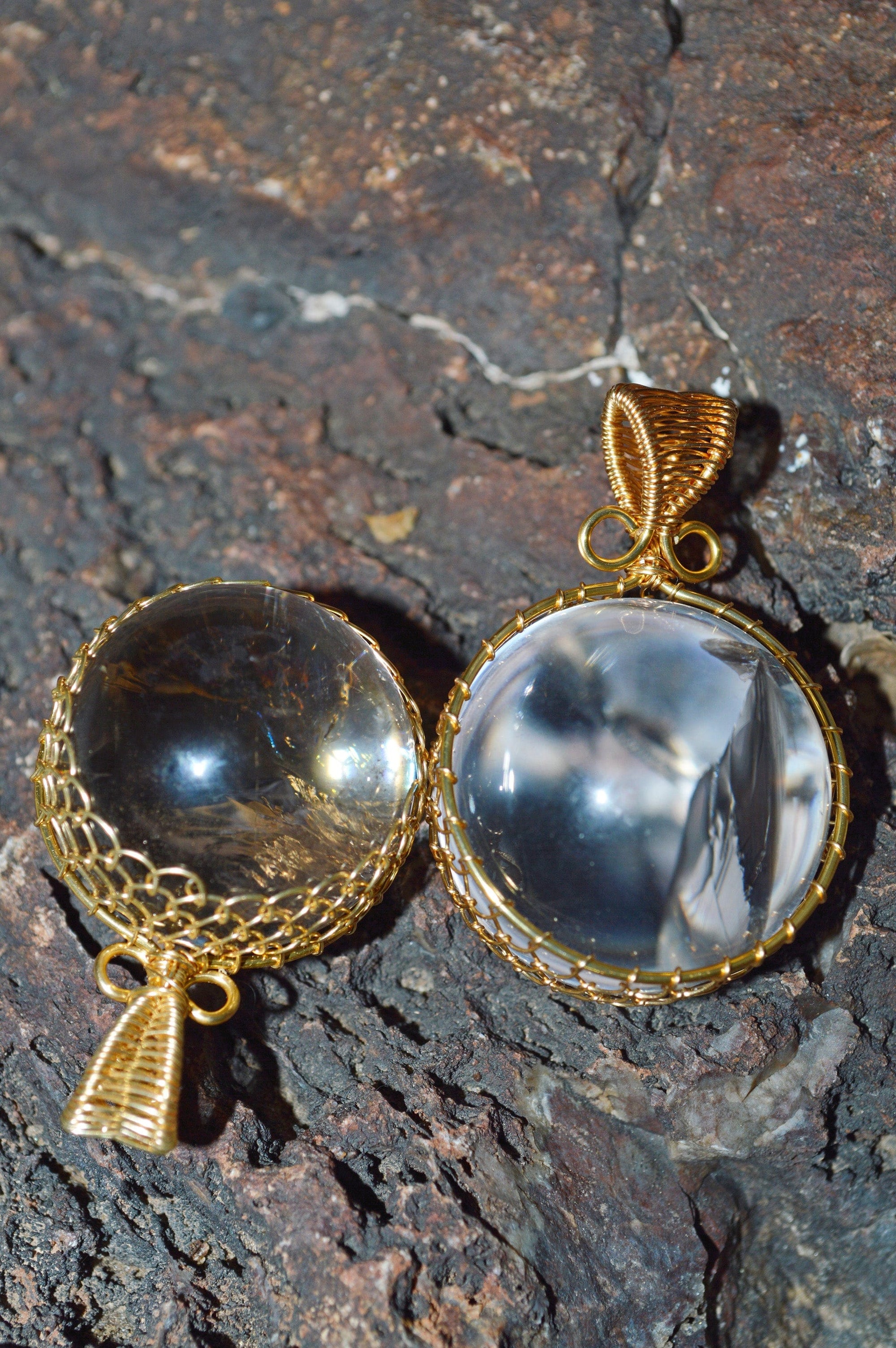 Rainbow Quartz - Sphere - Necklace Pendants