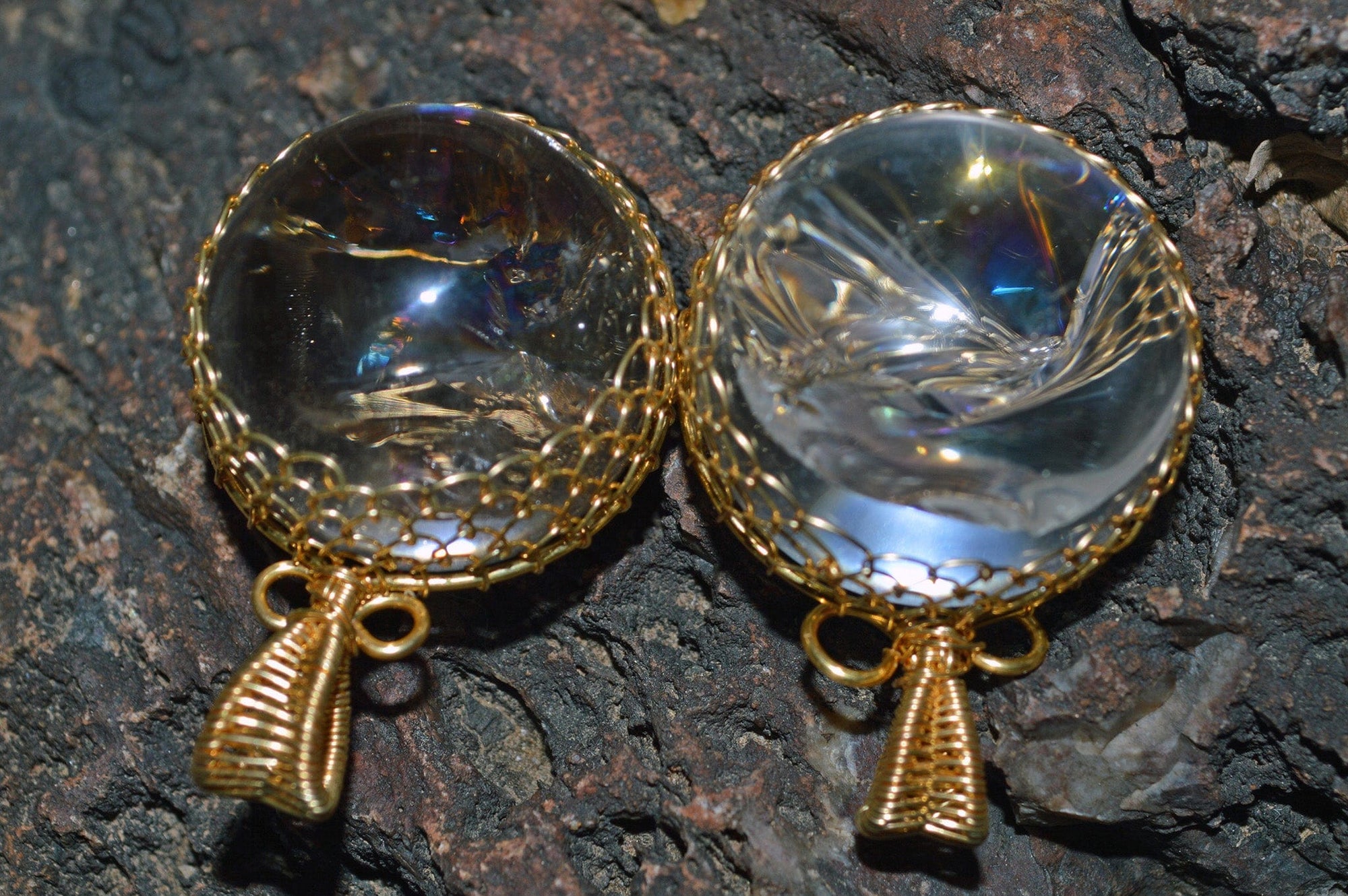 Rainbow Quartz - Sphere - Necklace Pendants
