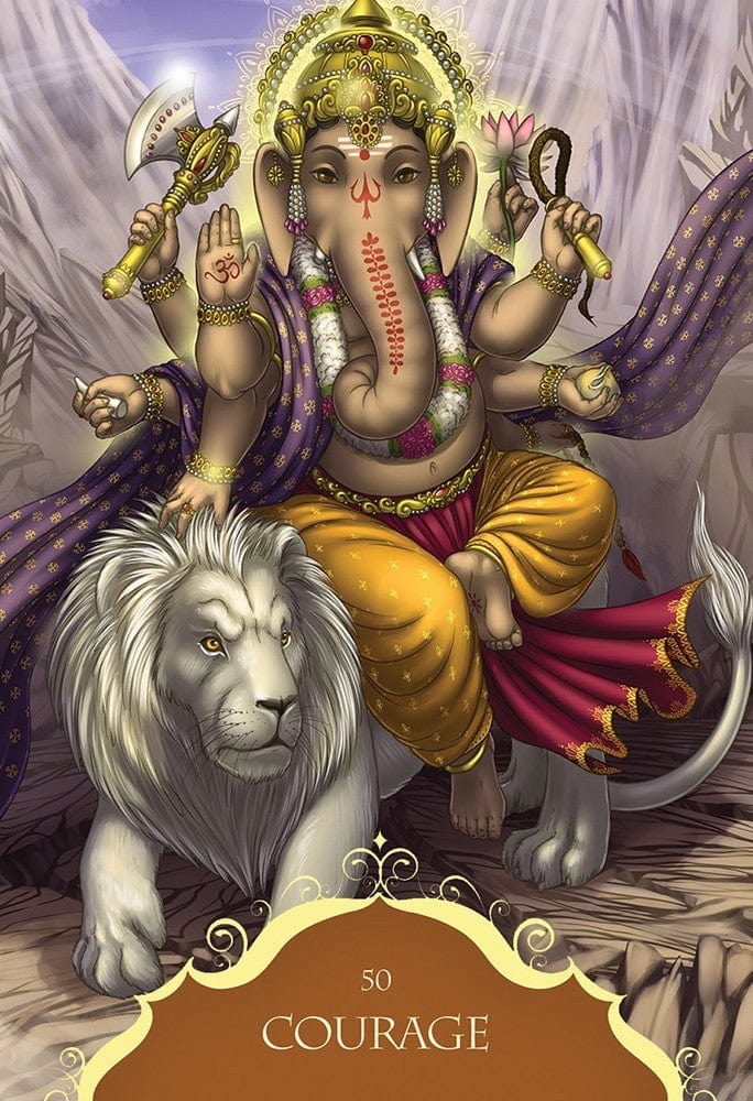 Reading Cards Whispers Of Lord Ganesha by Hartfield and Golovanova