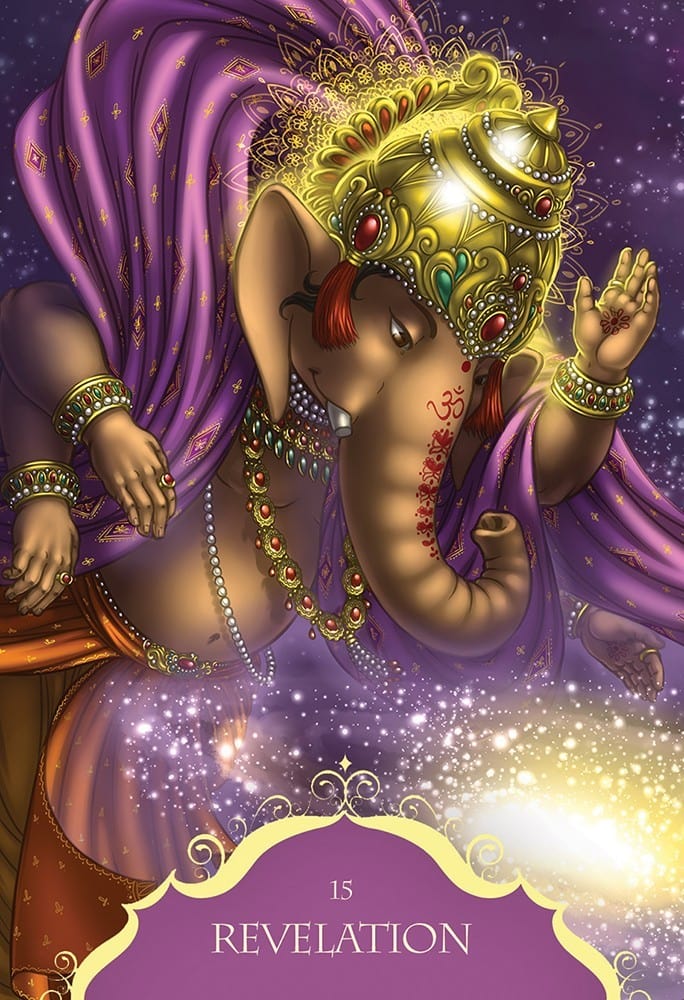 Reading Cards Whispers Of Lord Ganesha by Hartfield and Golovanova