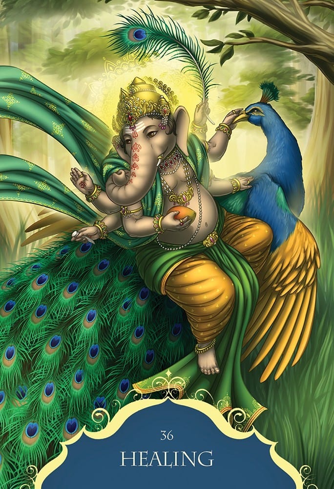 Reading Cards Whispers Of Lord Ganesha by Hartfield and Golovanova