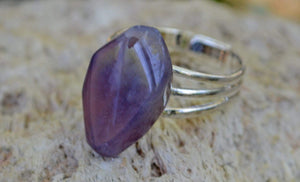 Rings Manifestation Ring - Psychic - Purple Chalcedony