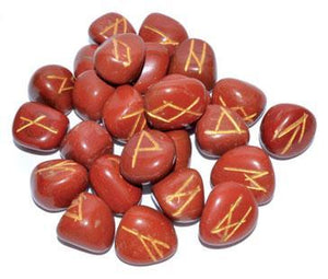 Runes Red Jasper Rune Set