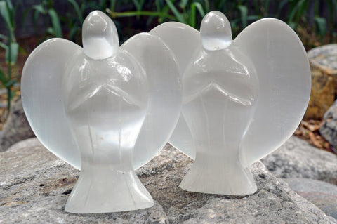 Selenite Angel Crystal Carving | Large |