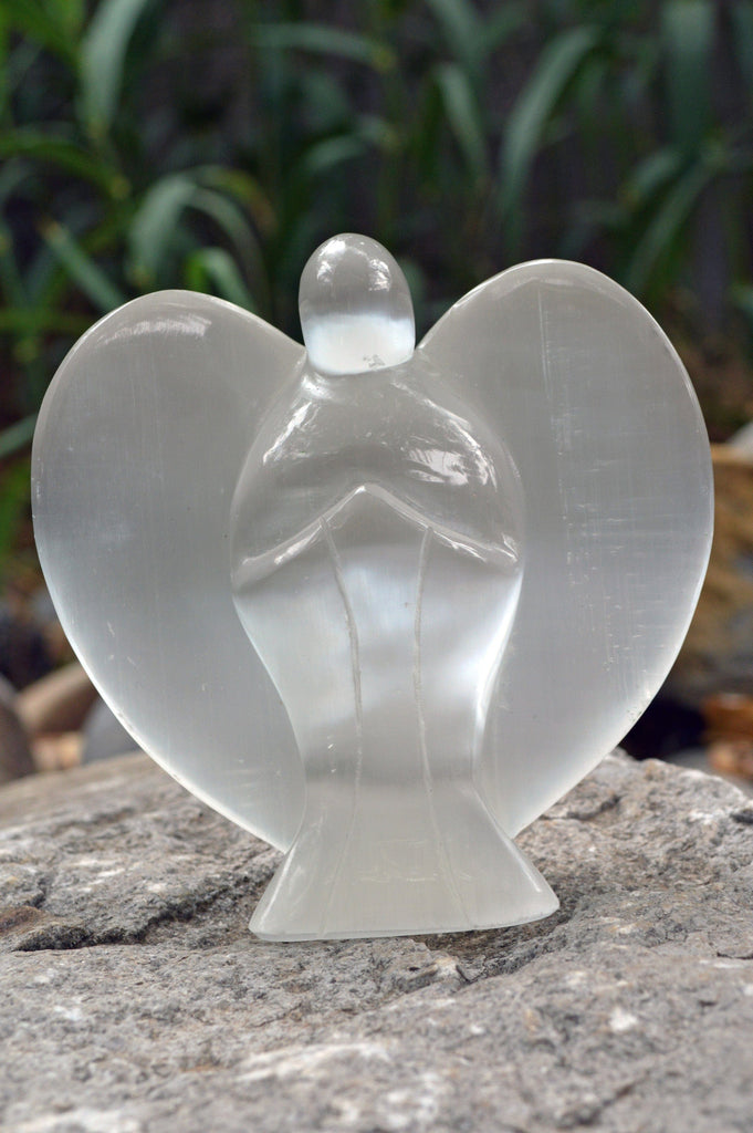 Selenite Angel Crystal Carving | Large |
