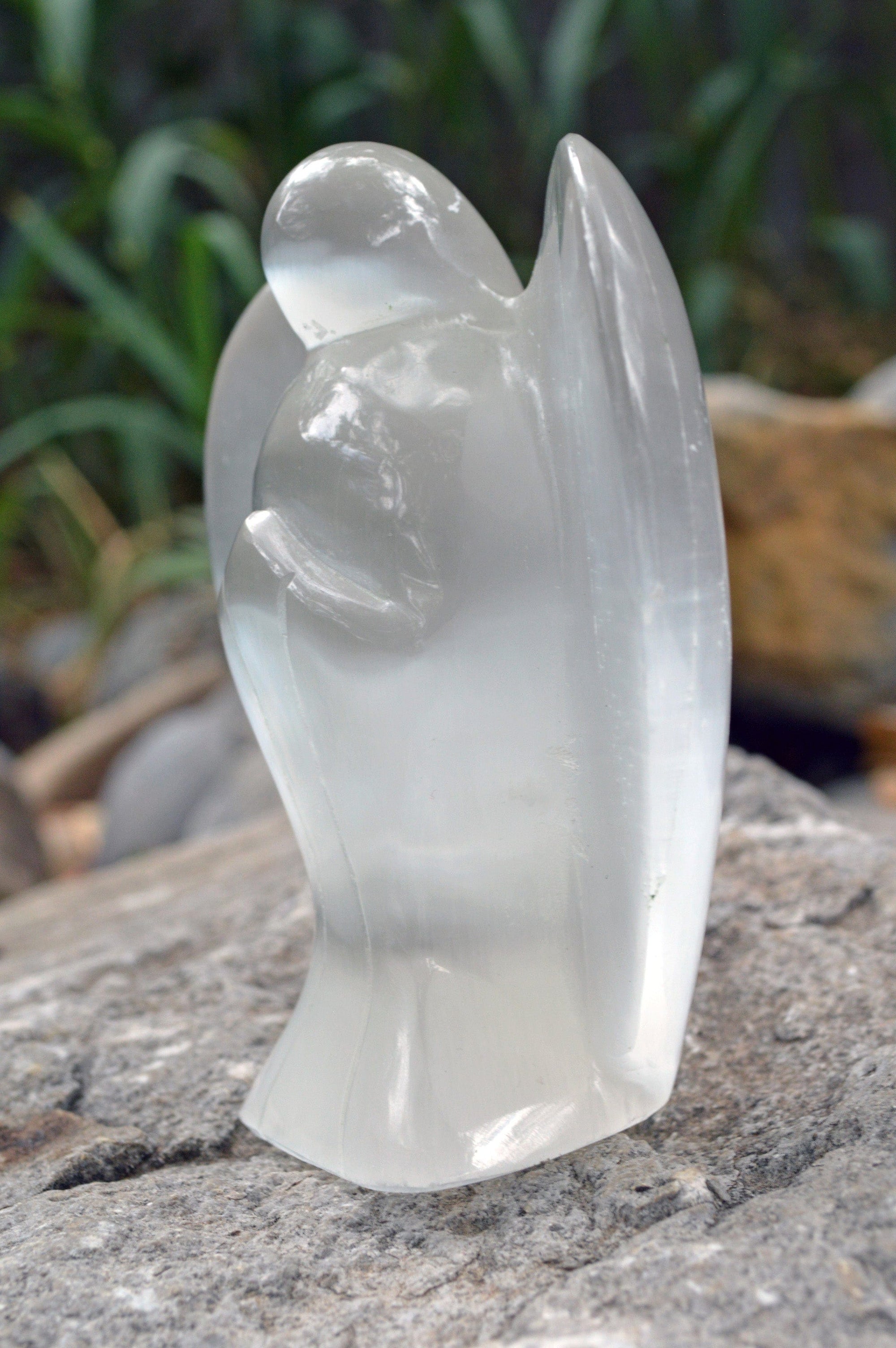 Selenite Angel Crystal Carving | Large |