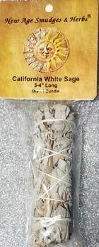 Smudge Sticks California White Sage Smudge Stick | 3"