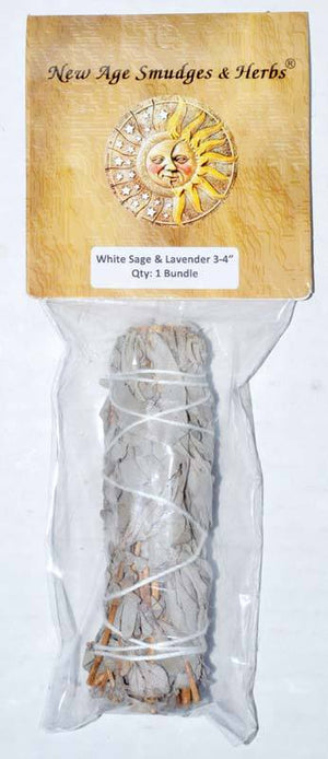 Smudge Sticks White Sage & Lavender Smudge Stick | 4"