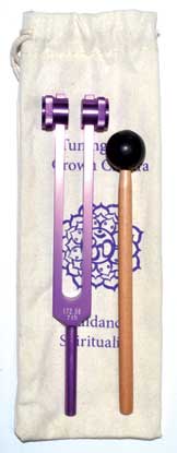 Sound & Vibrational Healing Crown Chakra (purple) Tuning Fork