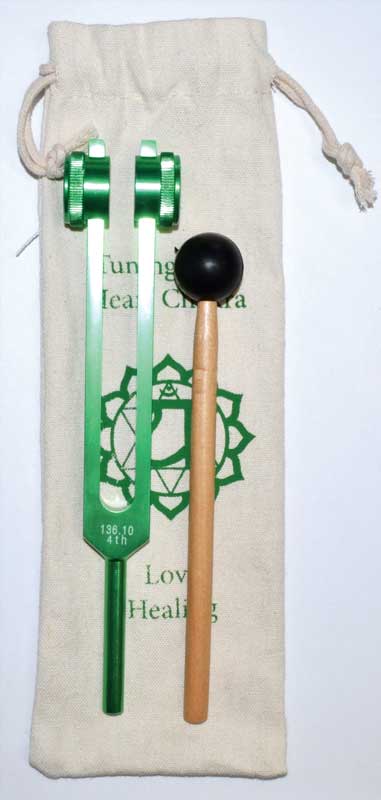 Sound & Vibrational Healing Heart Chakra (green) Tuning Fork