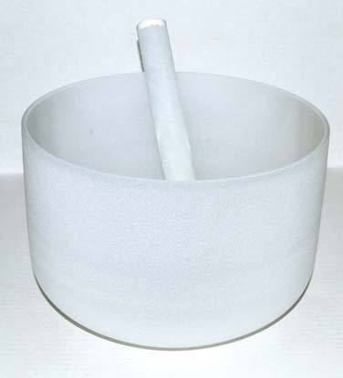Sound & Vibrational Healing Off-White Crystal Singing Bowl | 10"