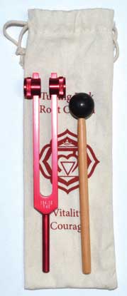 Sound & Vibrational Healing Root Chakra (red) Tuning Fork