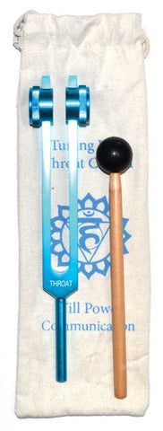 Throat Chakra (light blue) Tuning Fork