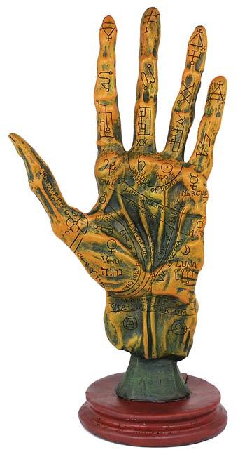 Statues Alchemy Palmistry Hand Statue