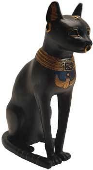 Statues Bastet Black Cat Statue | 8"