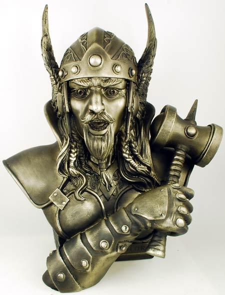 Statues Thor Bust Statue | 14"