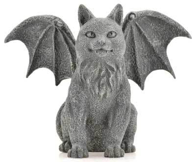 Winged Cat Gargoyle Statue | 6 1/2