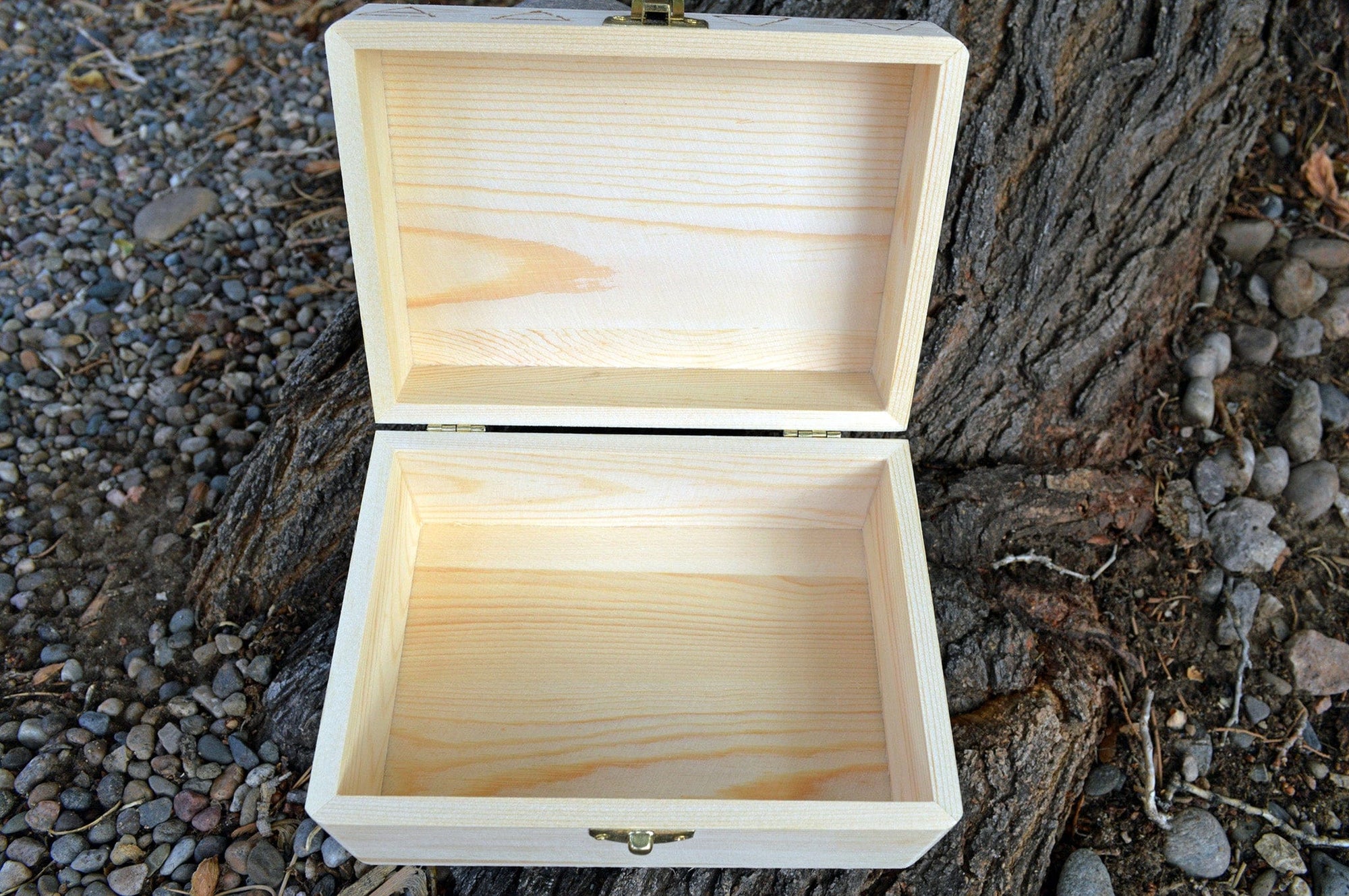 Tarot Accessories Goddess Pine Wood Box | 4" x  6"