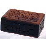 Tarot Accessories Handcrafted Box with Floral Design 4" x 6"