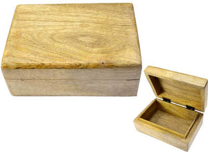 Tarot Accessories Natural wood box 4" x 6"